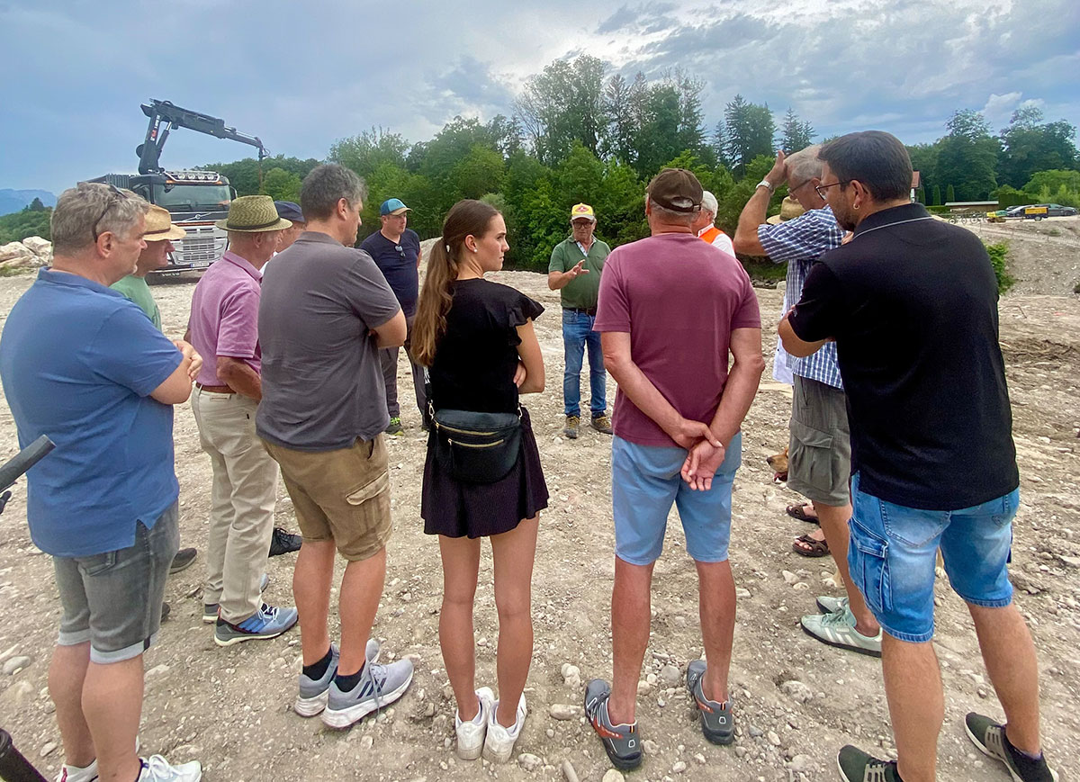 Im Bild: Vorstellung der Planung 
