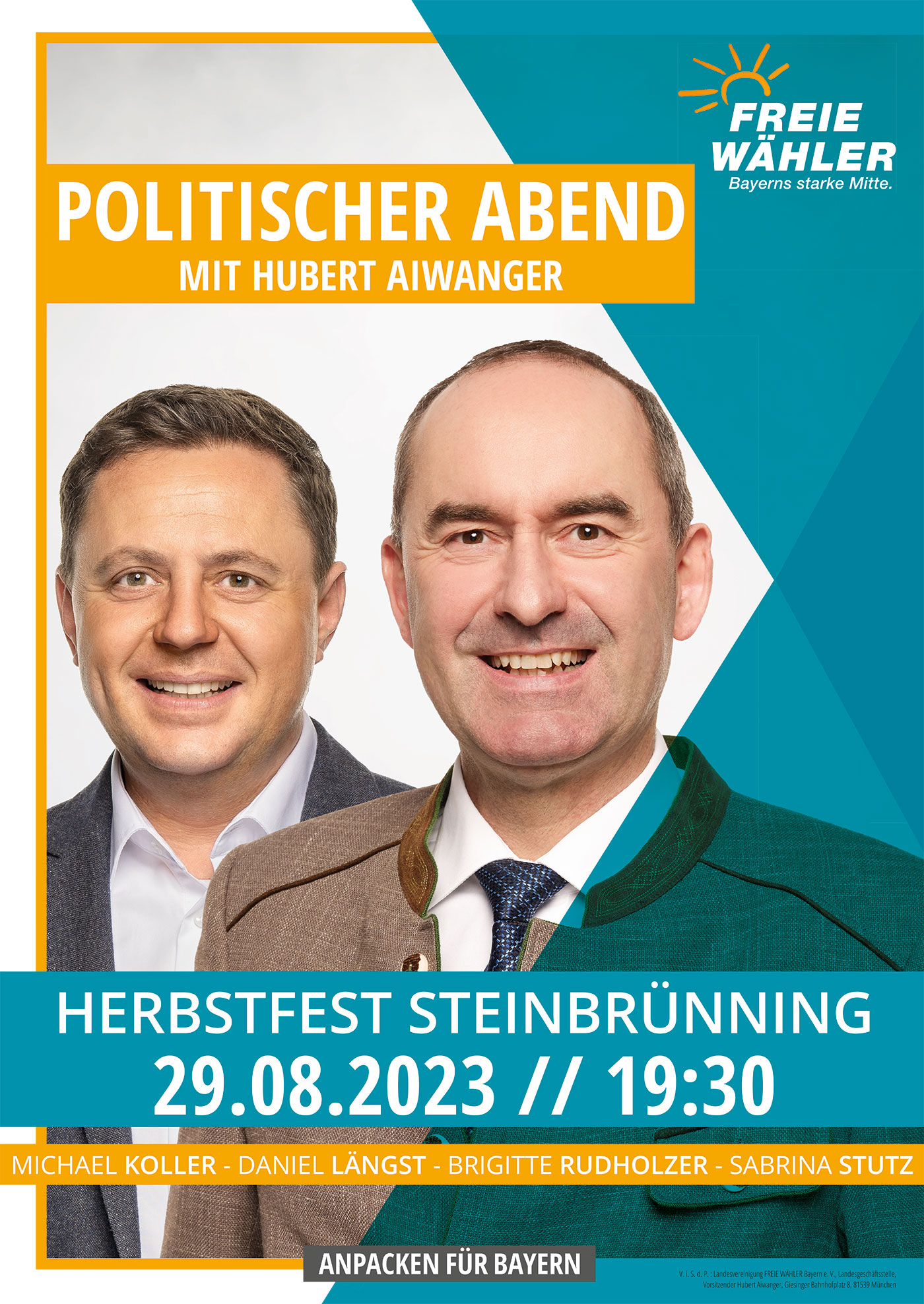 Politischer Abend mit Hubert Aiwanger