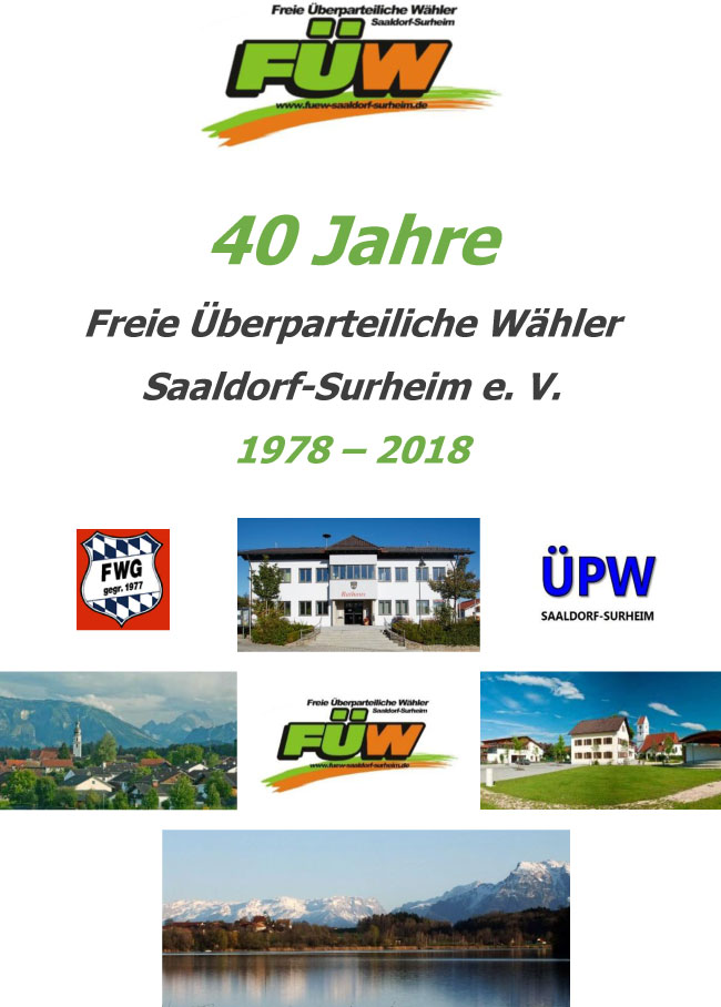 Festschrift 40 Jahre FÜW Saaldorf-Surheim